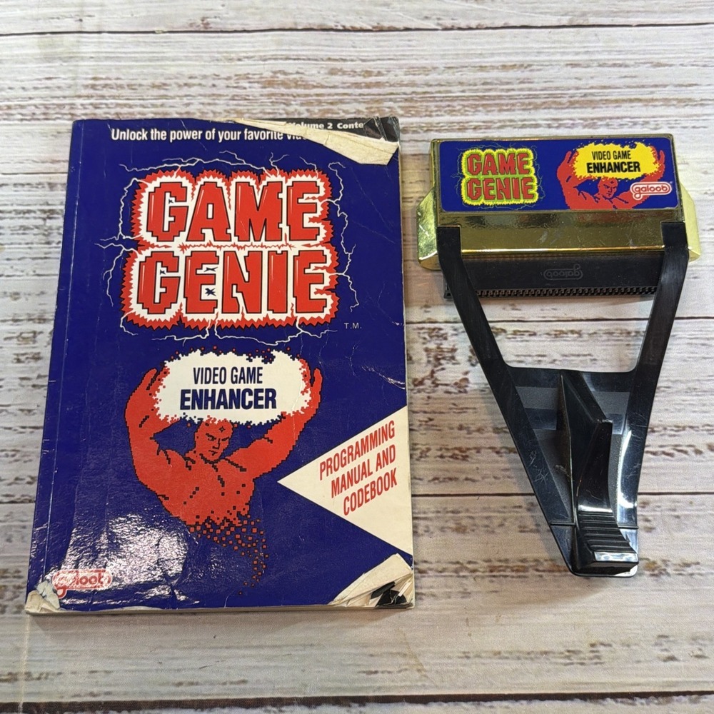 Galoob Nintendo NES Game Genie Video Game Enhancer w/ Manual Vintage